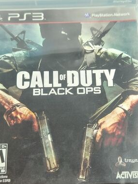 Call of Duty: Black Ops (PS3) Video Game - Black & Olive Cover